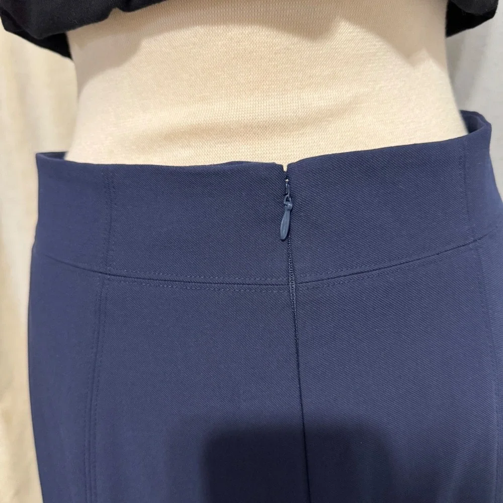 Ann Taylor Women Navy Blue Career Pencil‎ Skirt Business Office Workwear Size 6